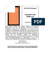 Heidegger - Identität und Differenz