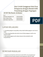 Simulasi Detektor Letak Gangguan Satu Fasa Ke Tanah