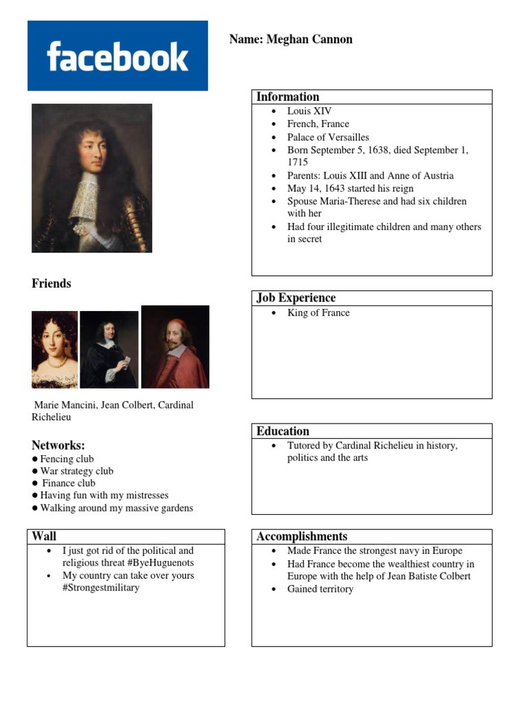 Absolute Ruler Facebook Page Project | PDF | Louis Xiv Of France ...