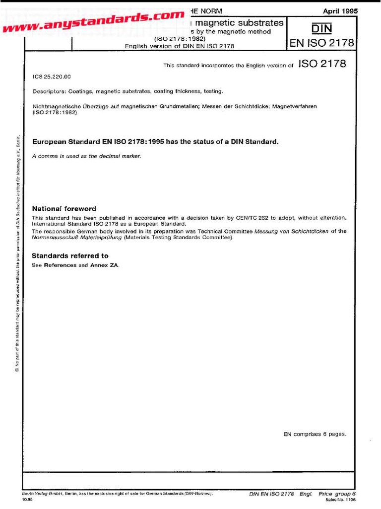 Iso 2178 | PDF