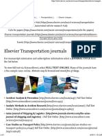 Elsevier Transportation Journals