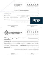 SOLICITUD EXAMEN LICENCIATURA Extraordinario Cenhies