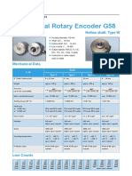 Incremental Rotary Encoder G58: Shaft: Type S / L / H Hollow Shaft: Type W