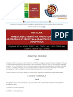 Pravilnik o Medicinsko-Tehnickim Pomagalima Koja Se Obezbedjuju Iz Sredstava Obaveznog Zdravstvenog Osiguranja