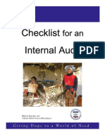 Checklist Internal Audit