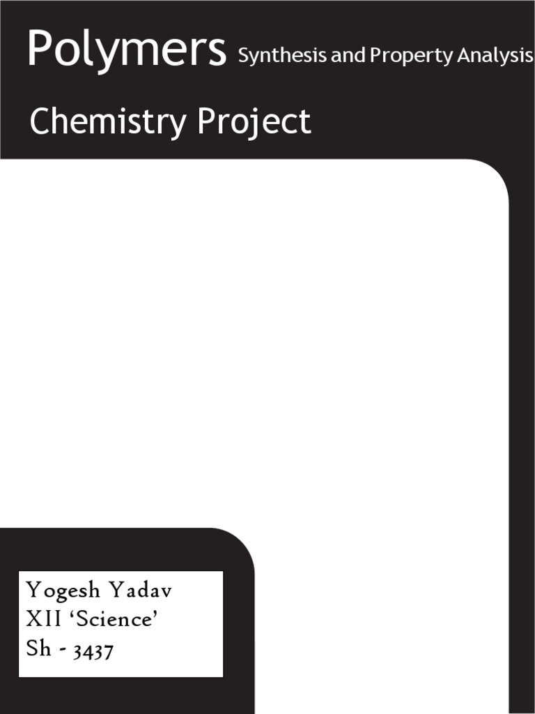 Polymer Synthesis and Property Study | PDF | Epoxy | Polystyrene