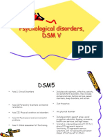 Psychological Disorders, DSM V
