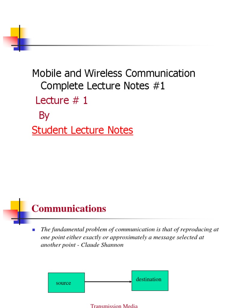 Mobile and Wireless Communication Overview | PDF | Channel Access ...