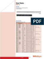 Specificaciones Reglas Mitutoyo