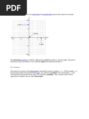 The Cartesian Plane