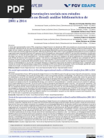 Teoria das representações sociais nos estudos organizacionais no Brasil