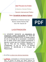 Derecho Internacional Publico - Extradicion de Alberto Fujimori