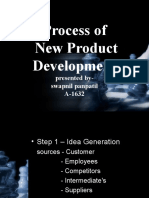 Process of New Product Development: Presented By-Swapnil Panpatil A-1632