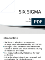 Six Sigma: Presented by - Swapnil D. Panpatil