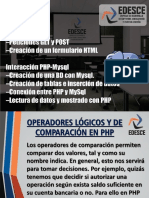 Operadores de comparación en PHP