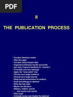 II The Publication Process