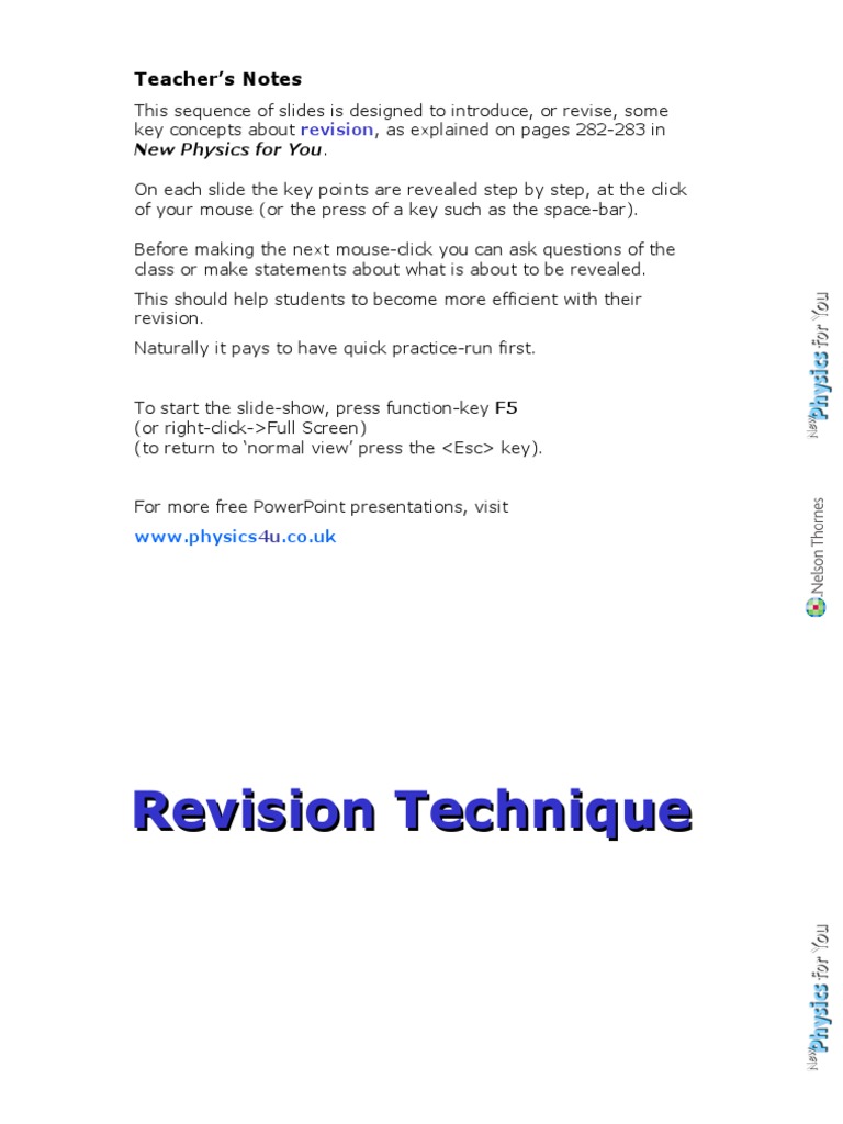 Effective Revision Techniques: A Guide to Optimizing Your Study Methods ...
