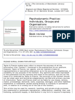 Psychodynamic Practice: Individuals, Groups and Organisations