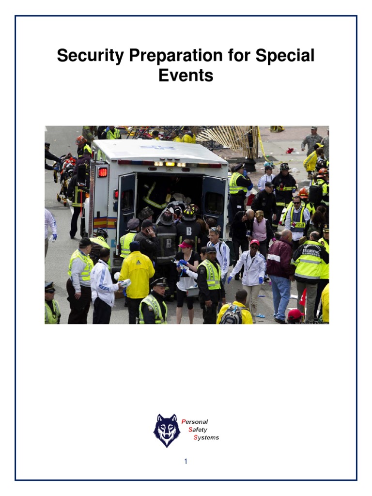 PSS Emergency Preparedness Guidelines For Mass, CrowdIntensive Events