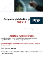 @ CURS 10 - Geografia Si Didactica Geografiei - Aşezările Rurale Şi Ubrane