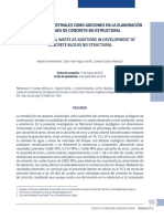 Residuos Agroindustriales Como Adiciones en La Elaboración