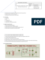 Tegangan Power Supply Simetris dan Transistor