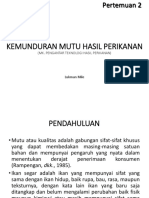 Kemunduran Mutu Hasil Perikanan