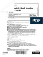 Book Keeping and Accounts Past Paper Series 4 2014