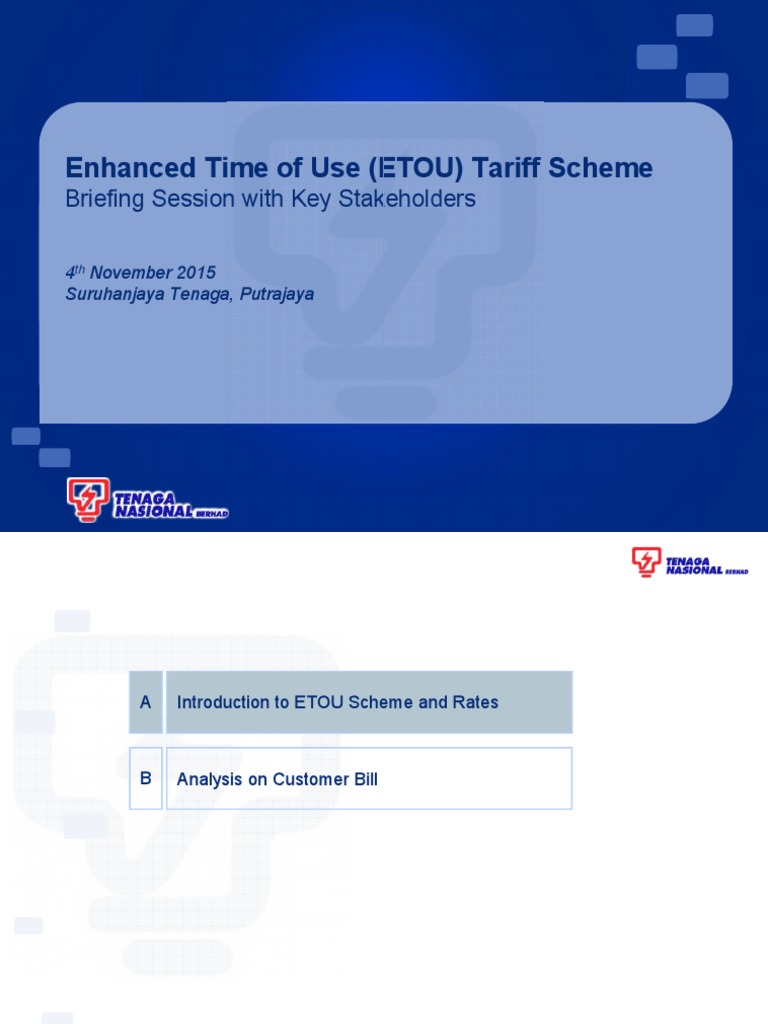 Enhanced Time of Use Tariff Overview | PDF | Kilowatt Hour | Watt