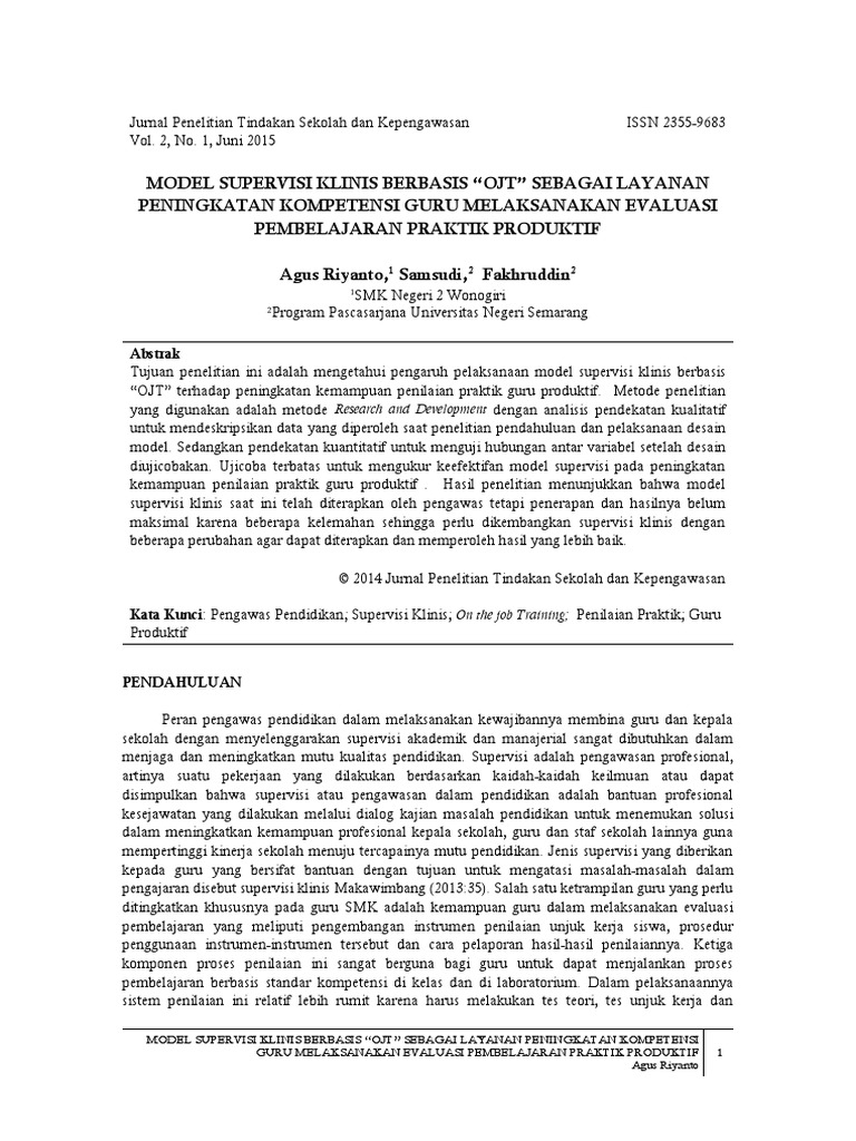 Contoh Jurnal Penilitan Supervisi Download Doc Review Jurnal Tentang Supervisi Pendidikan Nadya Okta Fournika Academia Edu Pics Tk Paud Ceria