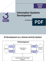 Information Systems Development: Week 3