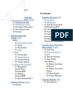 Strata 1 Dan Diploma 3