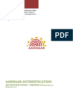 Uidai: Aadhaar Authentication