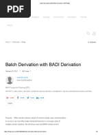 Batch Derivation With BADI Derivation - SAP Blogs