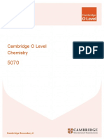 CIE O Level Chemistry Specification