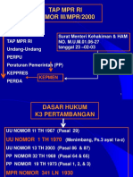 Dasar Hukum K3 Pertambangan