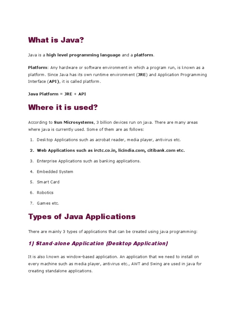 Core Java | PDF | Java Virtual Machine | Method (Computer Programming)