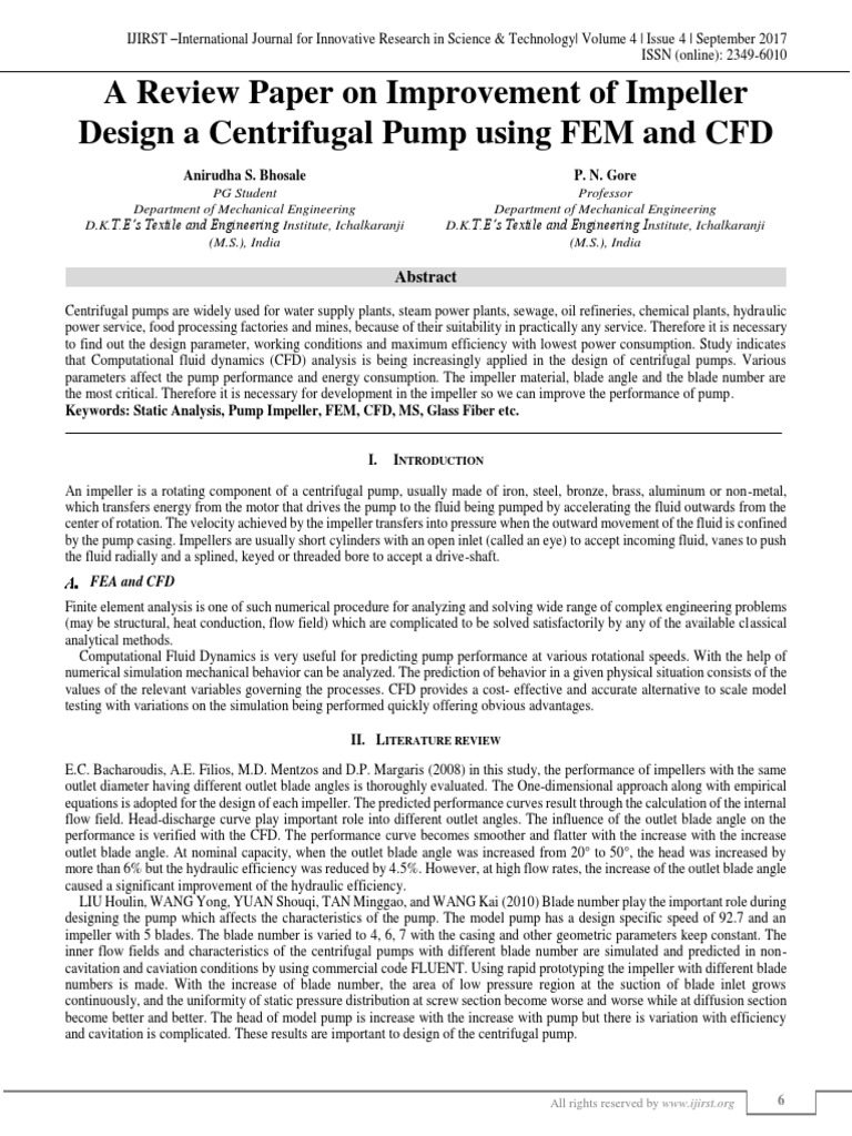 Impeller Design for Engineers | PDF | Pump | Computational Fluid Dynamics