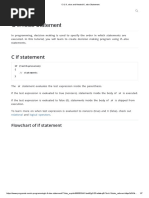 C if, If...Else and Nested if..