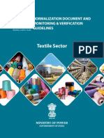 Normalization Document and M&V Guidelines For Textile
