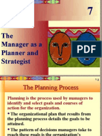The Manager As A Planner and Strategist