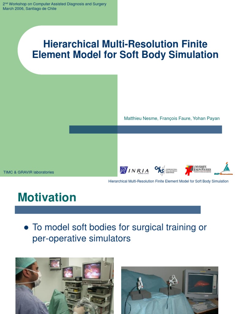Hierarchical Multi-Resolution Finite Element Model For Soft Body ...