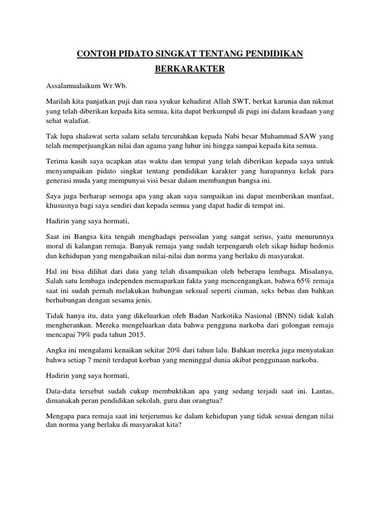 Teks Pidato Tentang Pendidikan Sekolah Singkat Teks Pidato Tentang Pendidikan Sekolah Singkat