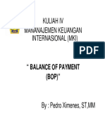 Balance of Payment