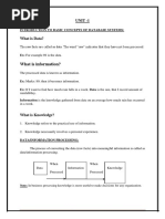 Dbms Units Notes