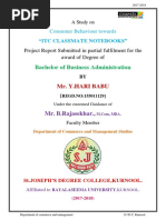Download Project Report on classmate notebook  by Hari Babu by   SN369574341 doc pdf
