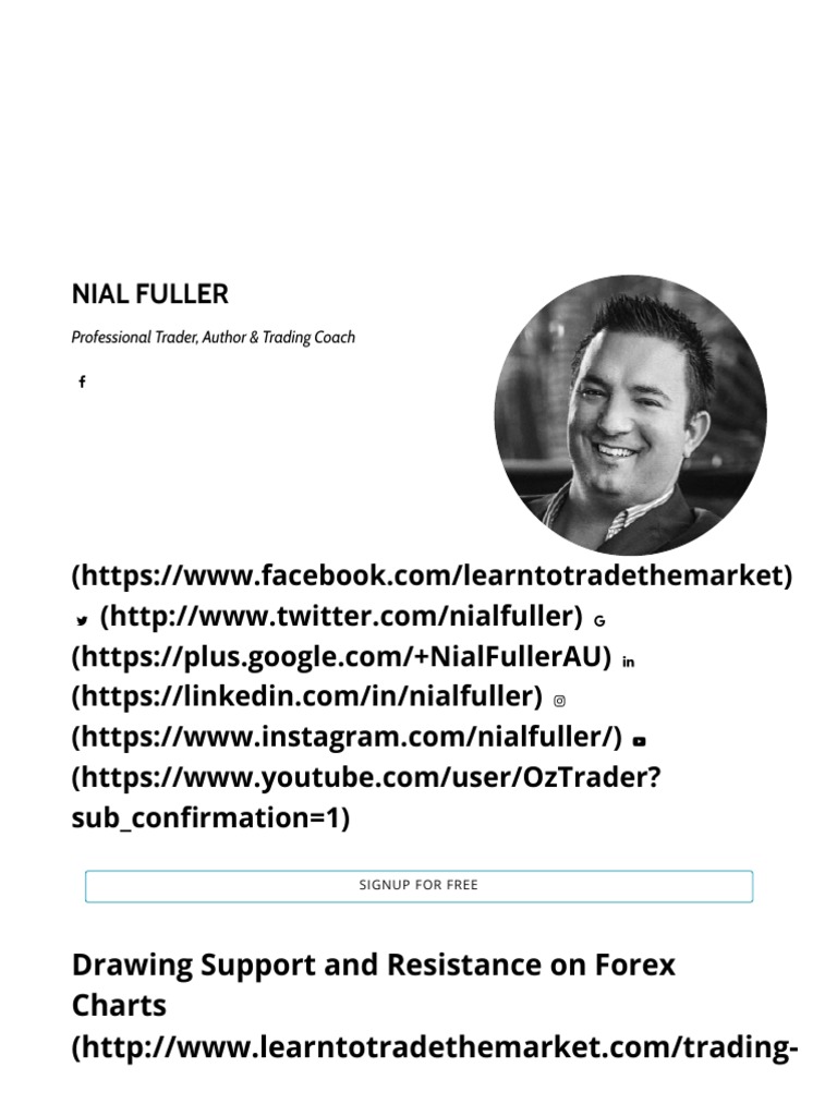 Drawing Support and Resistance On Forex Charts Learn To Trade | PDF ...