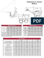 Pedestrian & Trench Rollers: Engine & Drive Dimensions (MM)