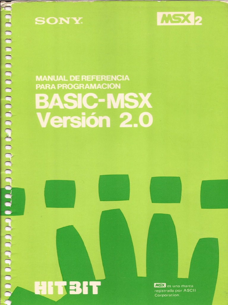 Manual de Referencia para Programación MSX-BASIC Versión 2.0 | PDF