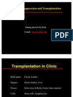 Immunosuppression and Transplantatio